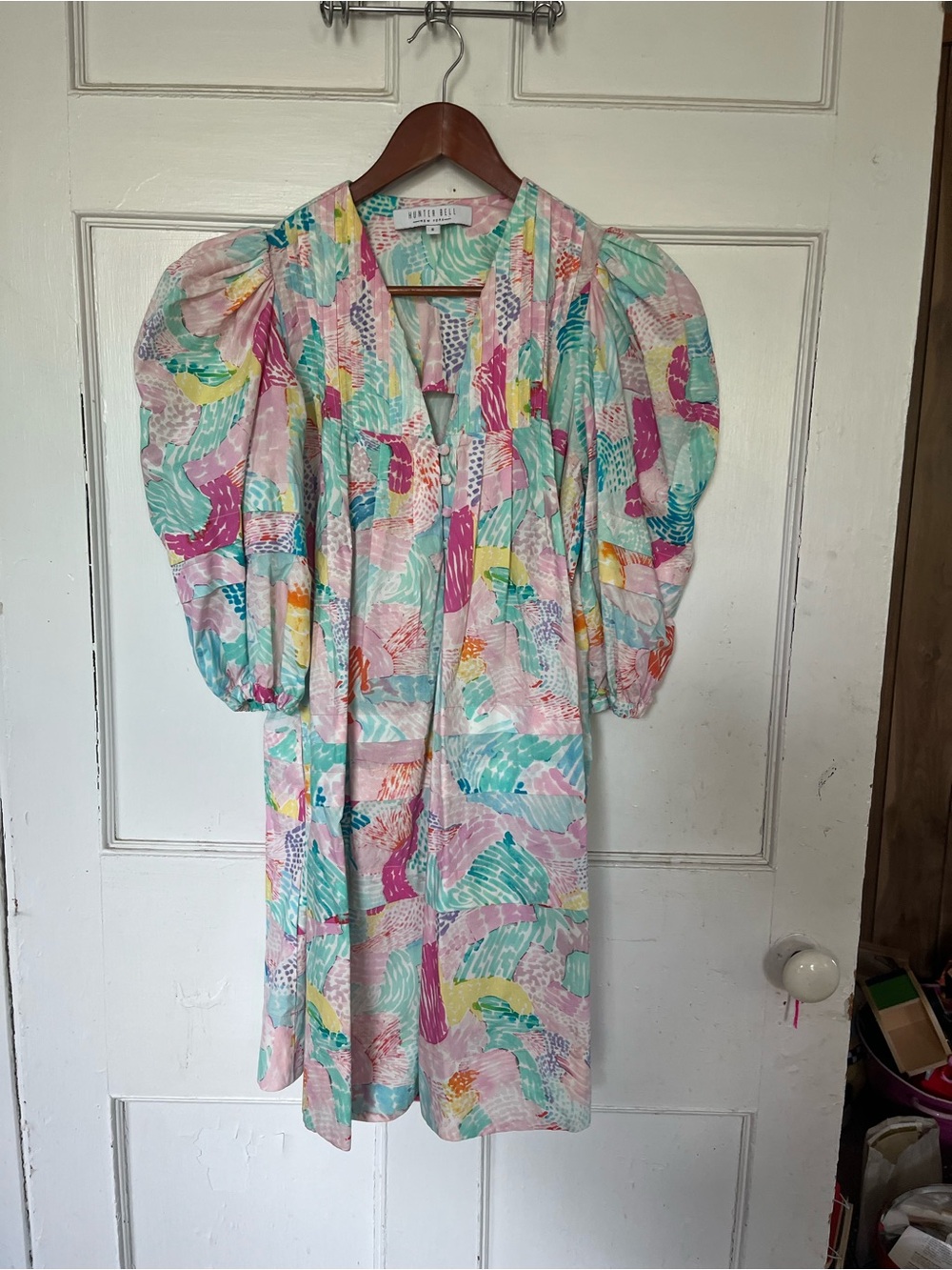 Hunter Bell mini dress never worn balloon sleeves